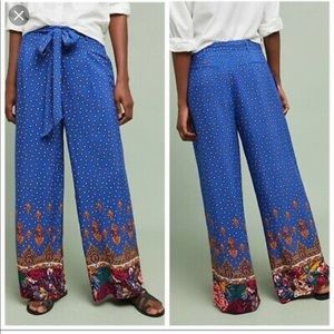 Anthropology Palazzo size: 2 Blue Pants New ❤️